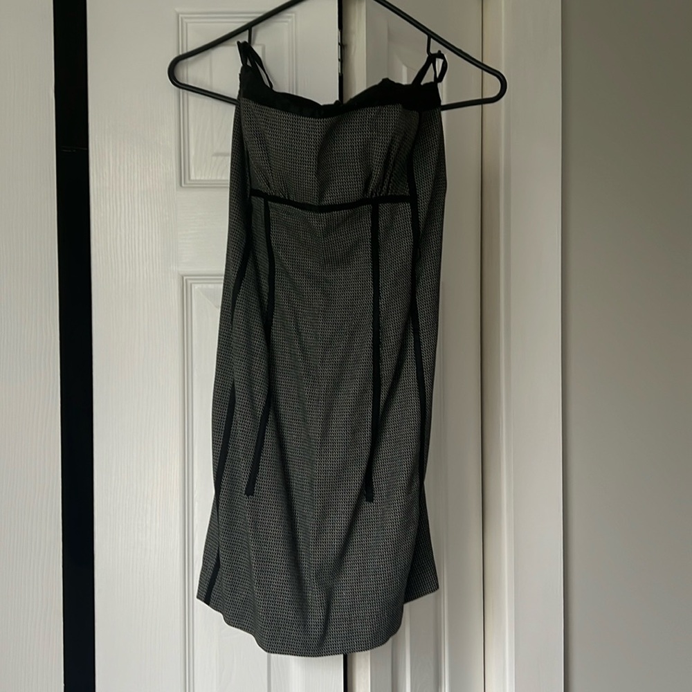 Bebe mini dress. Black and white